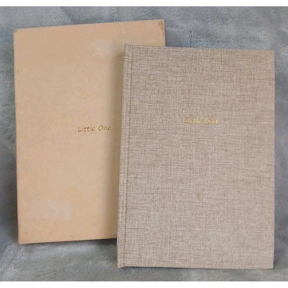 Baby Book Keepsake Memory Photo Album‎ Tan Pregnancy 1st Year Record Shower Gift